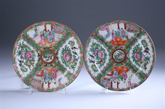 Appraisal: TEN CHINESE ROSE MEDALLION PORCELAIN DINNER PLATES Marked Made in