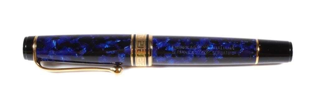 Appraisal: Aurora Optima blue auroloide K gold nib fountain pen Fine