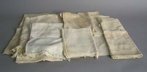 Appraisal: Group of Pennsylvania show towels th c