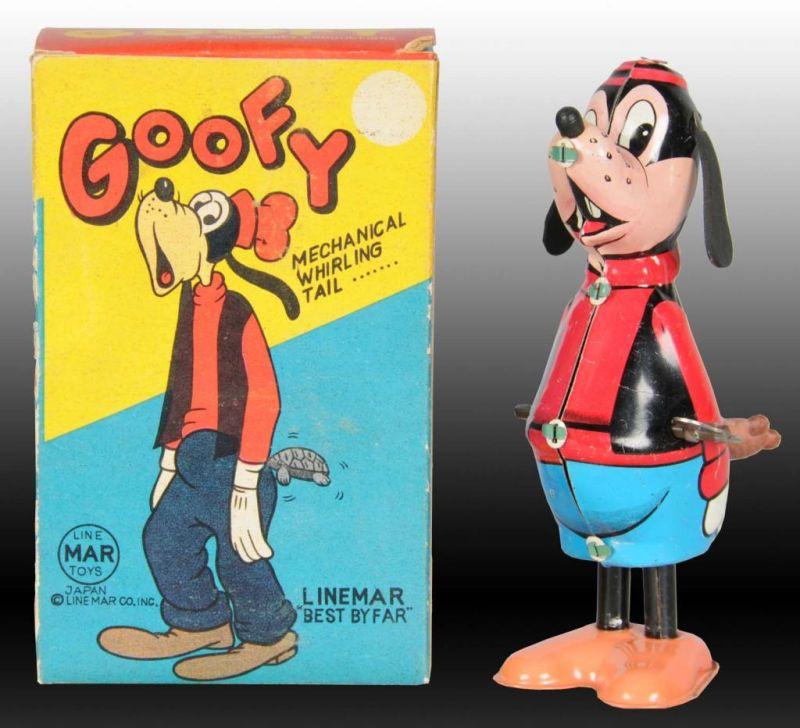 Appraisal: Walt Disney Linemar Goofy Whirling Tail Toy Description Japanese Includes