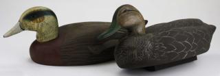 Appraisal: Two signed Decoys Unlimited foam body black and made for