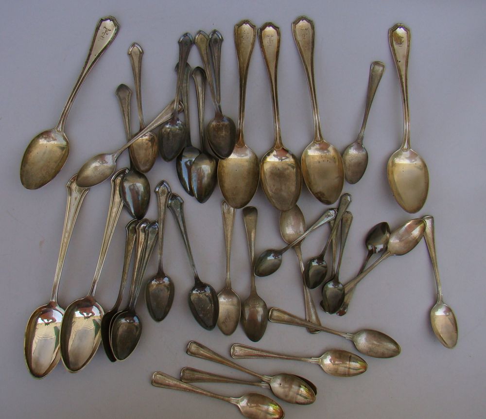 Appraisal: ASSORTED STERLING SILVER FLATWARE Includes five serving spoons by Reed