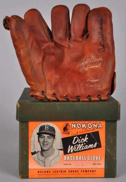 Appraisal: Nokona Dick Williams Bklyn Dodgers Baseball Glove Description Glove is