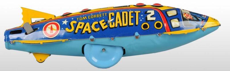 Appraisal: Marx Tom Corbett Sparkling Space Ship in Orig Box Description