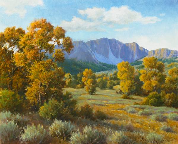 Appraisal: n a David Chapple American b Indian Summer signed 'David