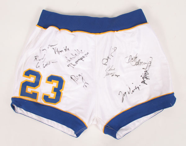 Appraisal: Pair of Indiana Pacers Jersey Shorts worn by Wayman Tisdale