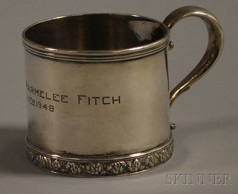 Appraisal: Tiffany Co Sterling Baby Mug New York - with engraved