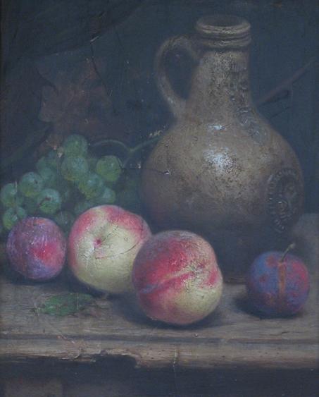 Appraisal: JOSEPH BARLING CLARKE A still life with a Bellamine and