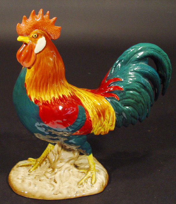 Appraisal: Beswick Leghorn cockerel with hand painted decoration printed factory mark