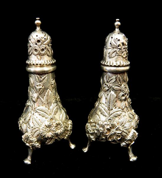 Appraisal: STERLING S Kirk Son Inc repouss pair of salt and