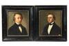 Appraisal: PAIR OOCS - Bust Portraits of Two Brothers Ante-Bellum both