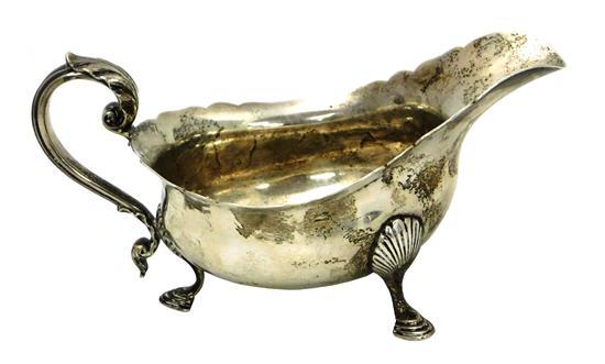 Appraisal: SILVER Tiffany Co sterling gravy boat mid th C classic