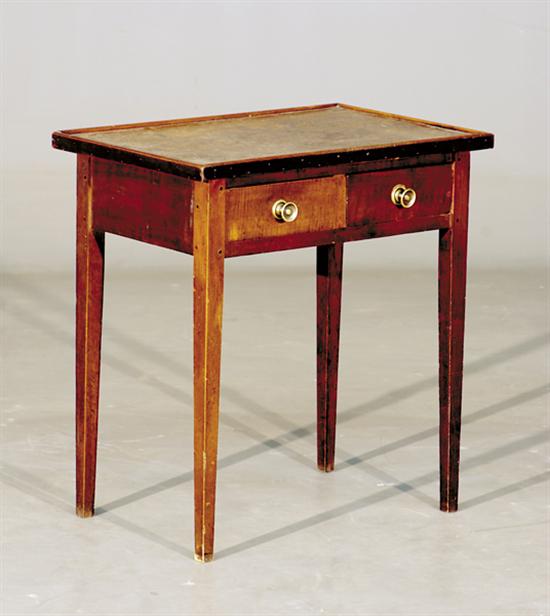 Appraisal: American game table mid th centurychestnut and cherry top inlaid