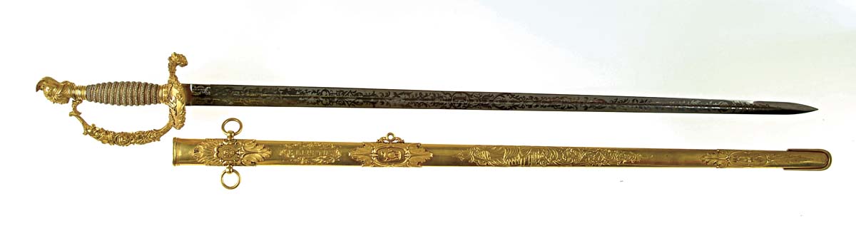 Appraisal: MAGNIFICENT AND HISTORIC CIVIL WAR MASSACHUSETTS GENERAL OFFICERS SWORD BY