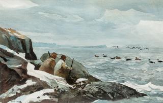 Appraisal: Chet Reneson b Sea Ducks signed Reneson lower left watercolor