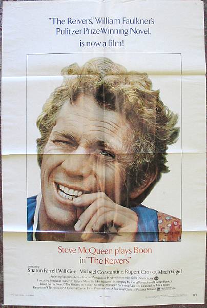 Appraisal: The Reivers' movie poster for the film starring Steve McQueen