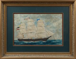 Appraisal: New England School The French Schooner Antoinett New England School