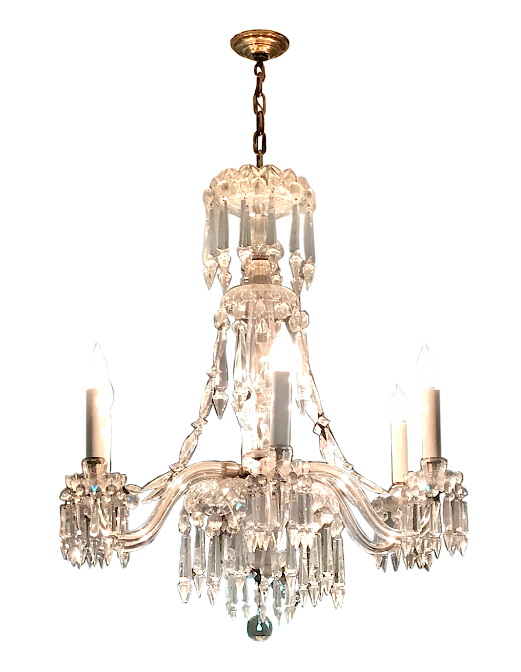 Appraisal: Neoclassical Light Chandelier Neoclassical Chandelier Neoclassical chandelier six lights the