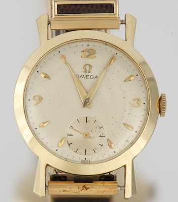 Appraisal: A Gentleman's Vintage k Gold Omega Watch k yellow gold