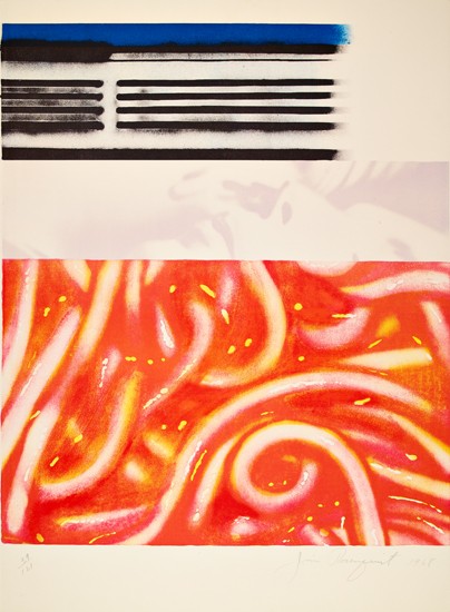 Appraisal: JAMES ROSENQUIST Forehead I Color lithograph on Arches paper x