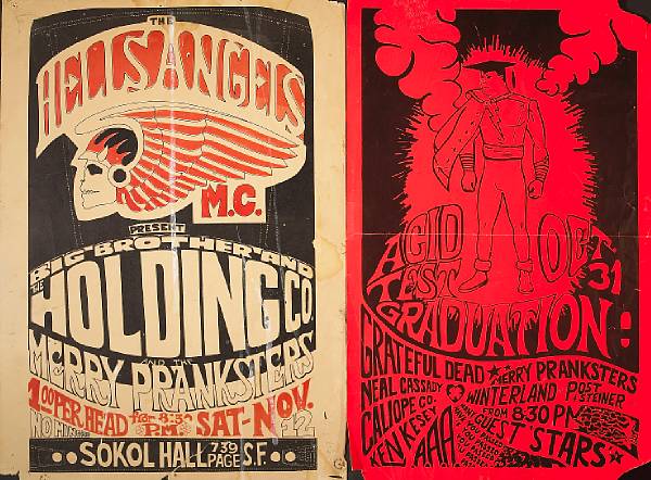 Appraisal: Two Merry Pranksters Grateful Dead concert posters - Winterland Ballroom