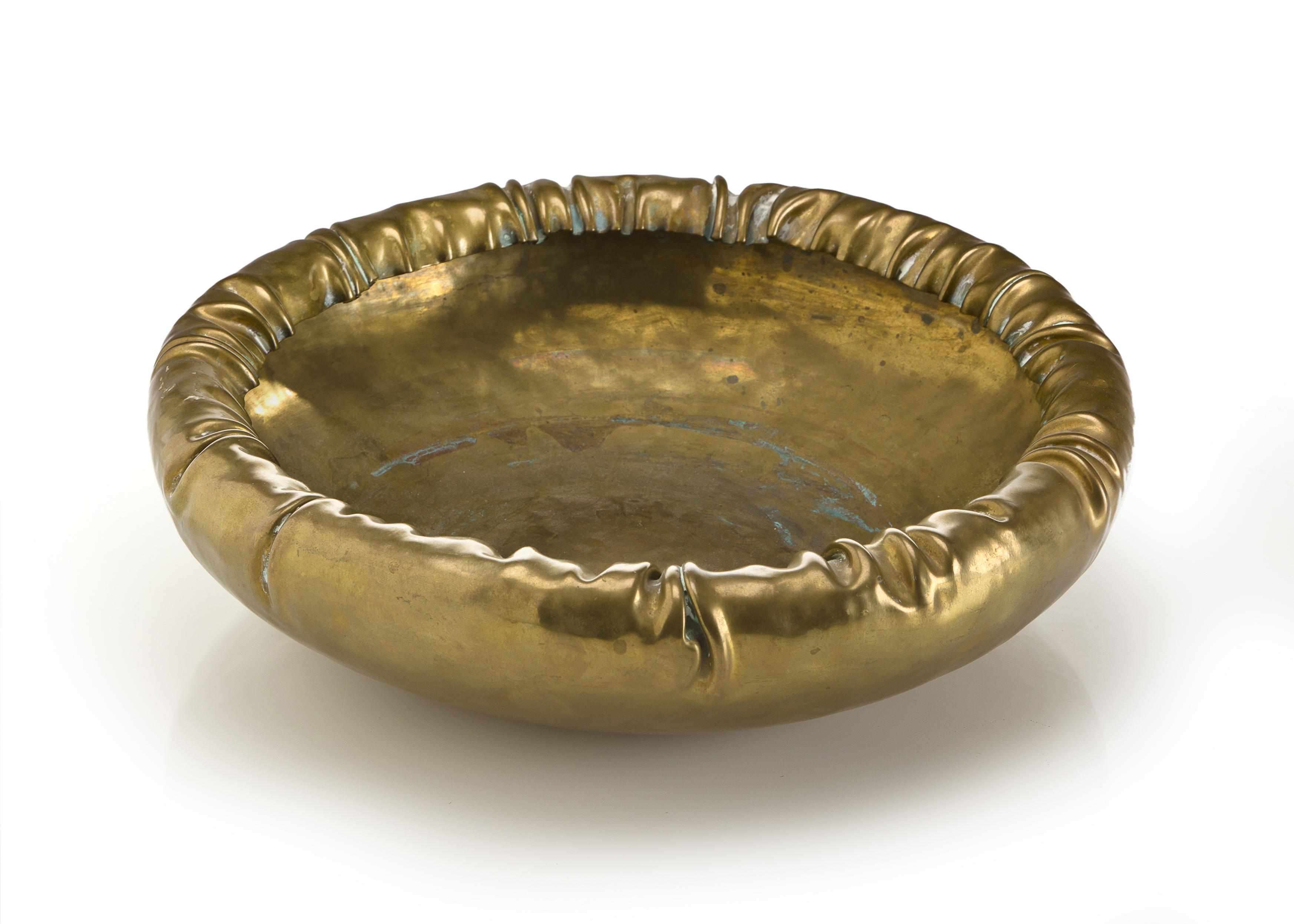 Appraisal: Property of a Gentleman A hand wrought Italian brass bowl