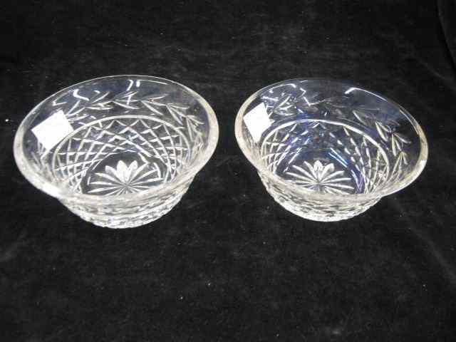 Appraisal: Waterford Crystal Bowls '' diameter signed excellent