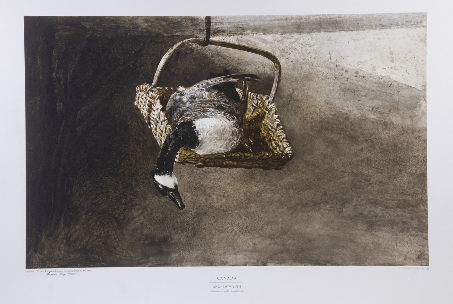 Appraisal: ANDREW NEWELL WYETH PA ME - Canada collotype print from