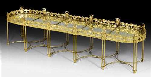 Appraisal: GILT BRONZE TABLE ORNAMENT AUX SYMBOLES DE LA VICTOIRE AS