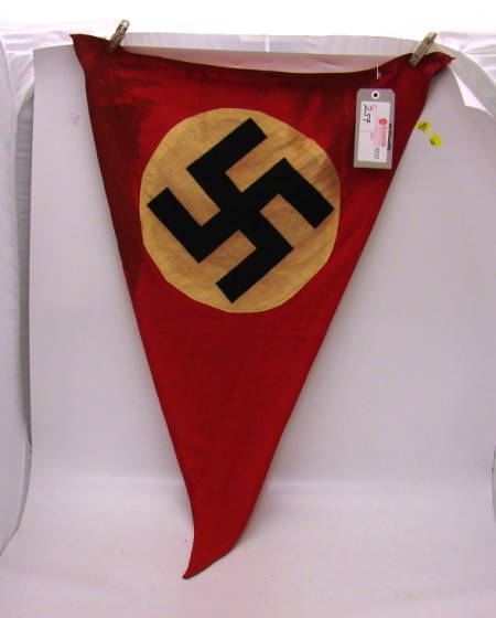 Appraisal: German WWII triangular NSDAP pennant