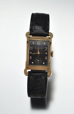 Appraisal: A Gentleman's Vintage Bulova Wristwatch k gold filed rectangular case