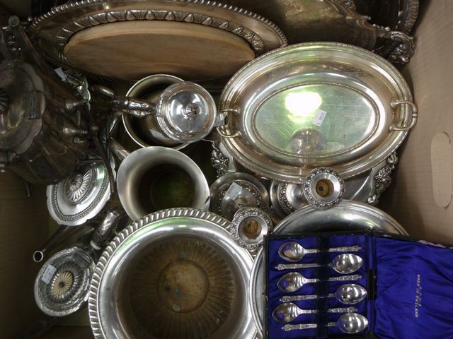 Appraisal: A quantity of th century and later silver plate comprising