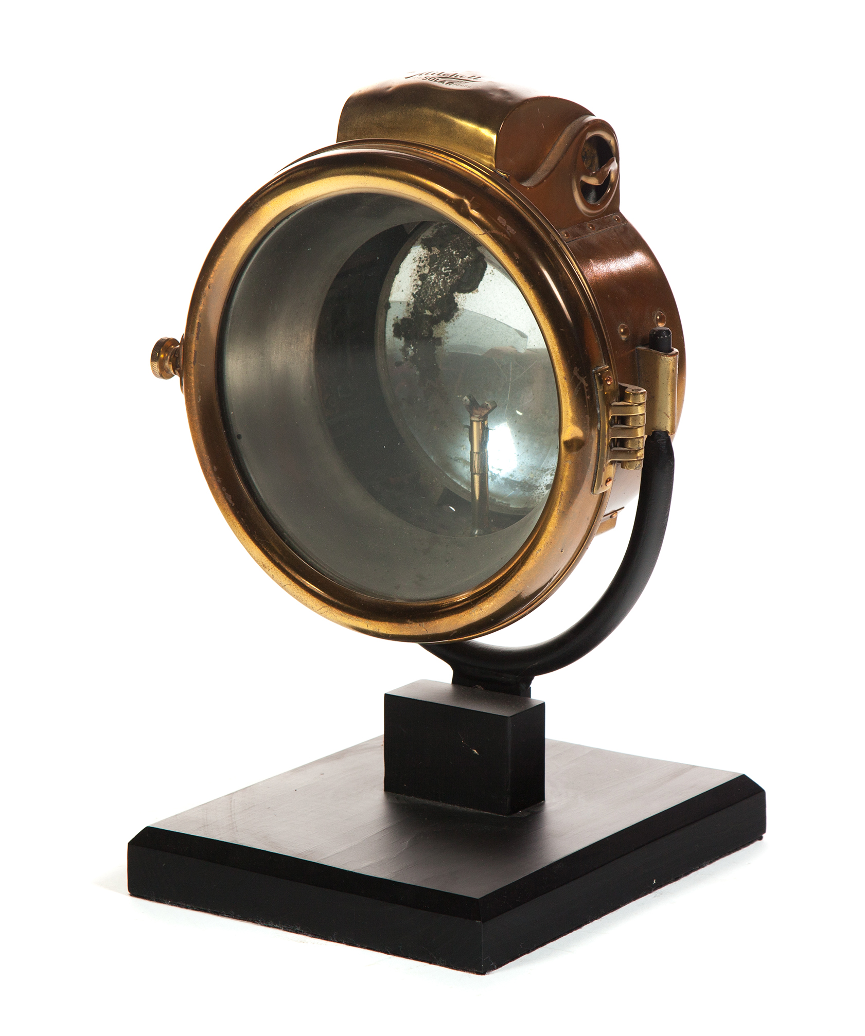 Appraisal: AMERICAN BRASS CAR HEADLIGHT First quarter-century Acetylene gas lamp Made