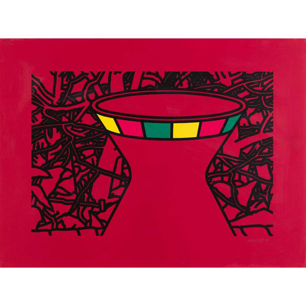 Appraisal: PATRICK CAULFIELD BRITISH - TERRACOTTA VASE Screenprint A P signed