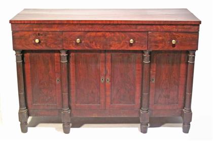 Appraisal: Diminutive Federal mahogany sideboadprobably new york circa