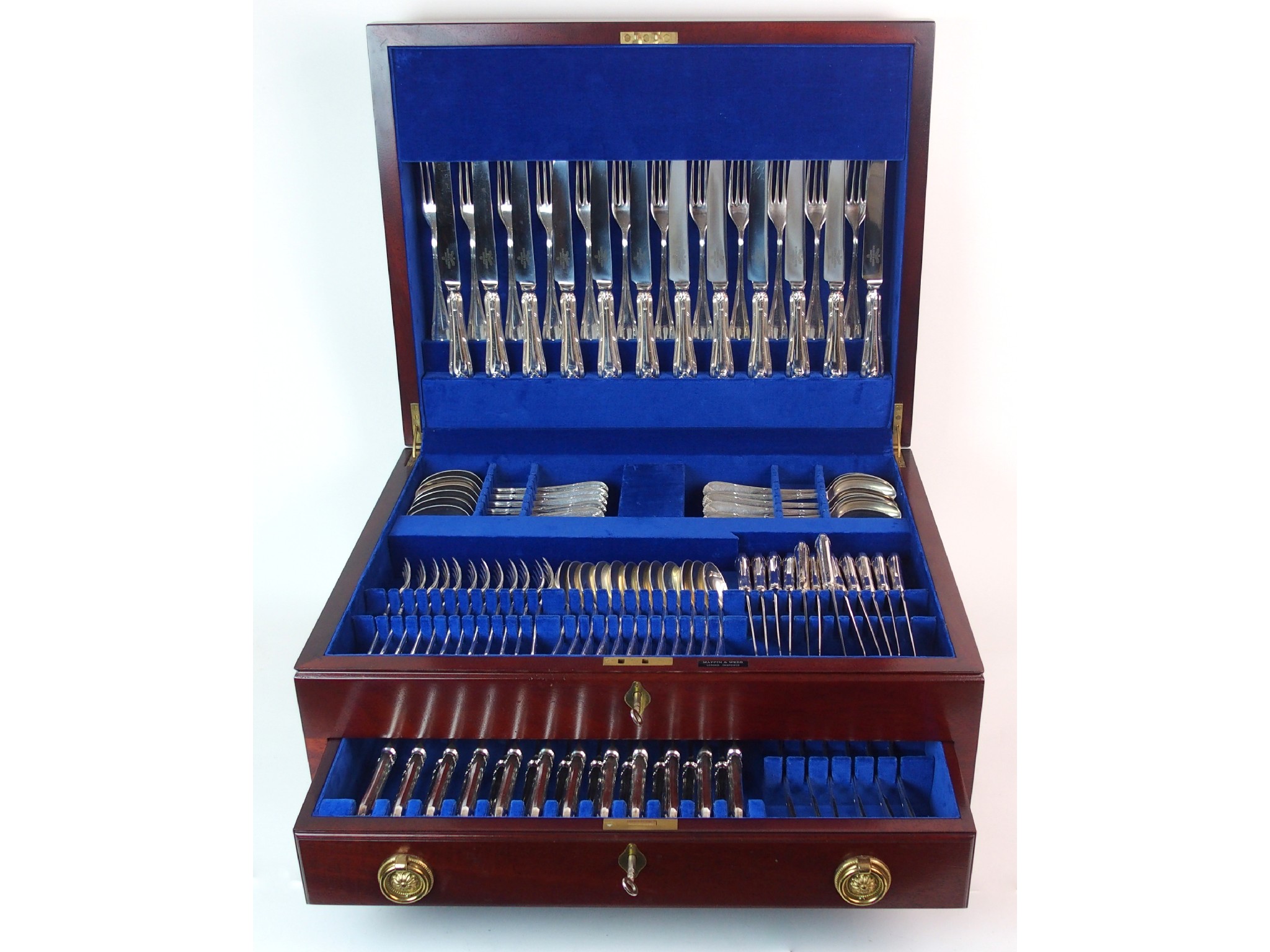 Appraisal: A twelve setting silver cutlery setby Mappin Webb Sheffield in