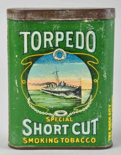 Appraisal: Torpedo Pocket Tobacco Tin A few very shallow dents one