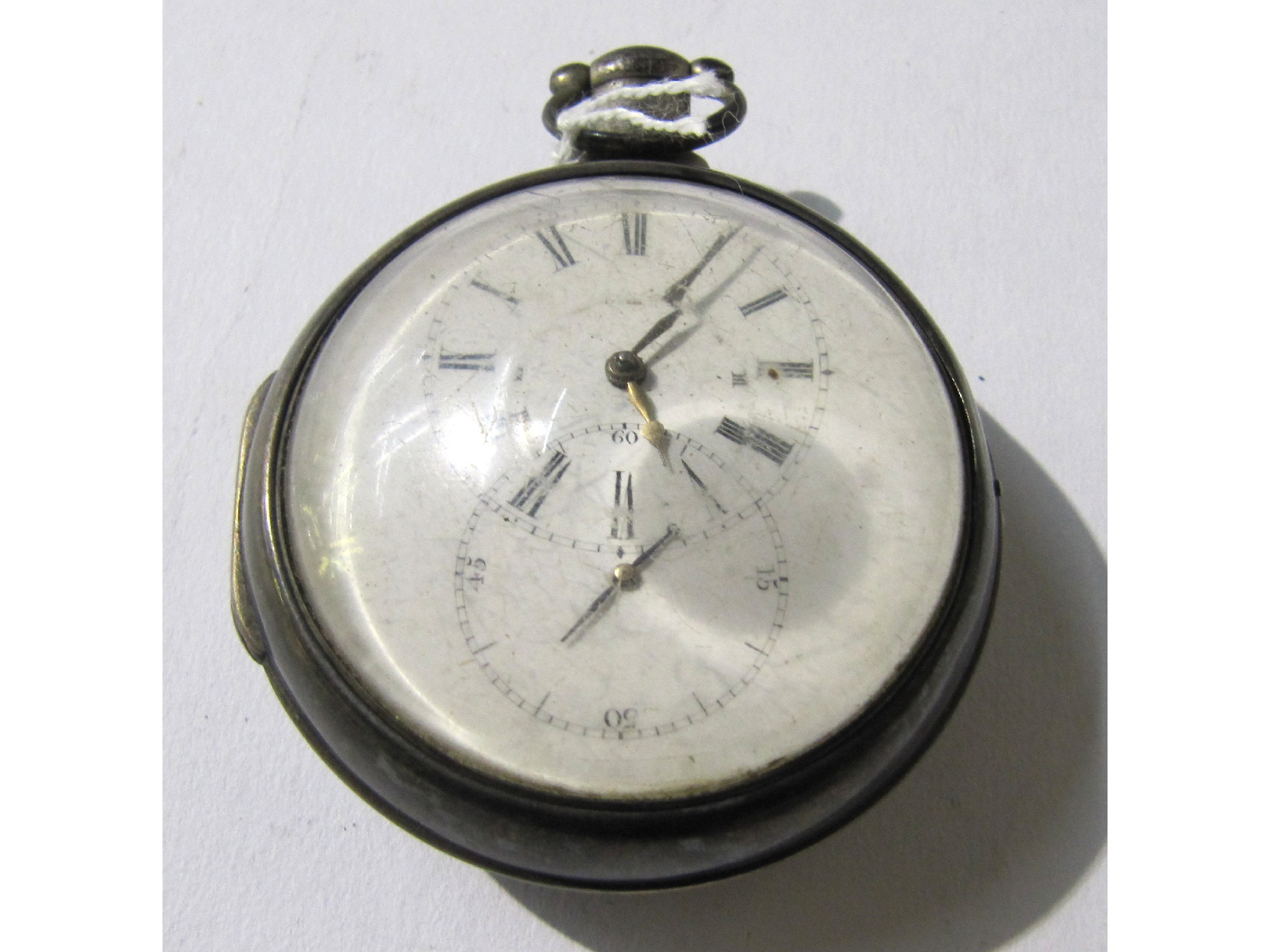 Appraisal: A silver pair cased watch