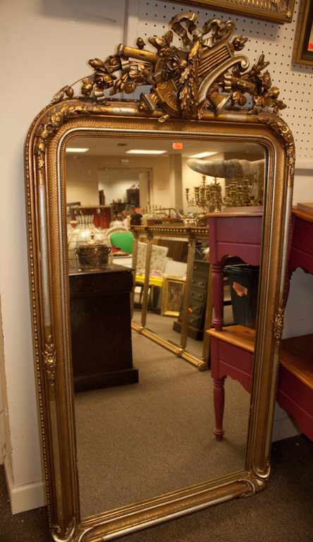 Appraisal: Classical style gilt mirror Estimate - No condition report supplied