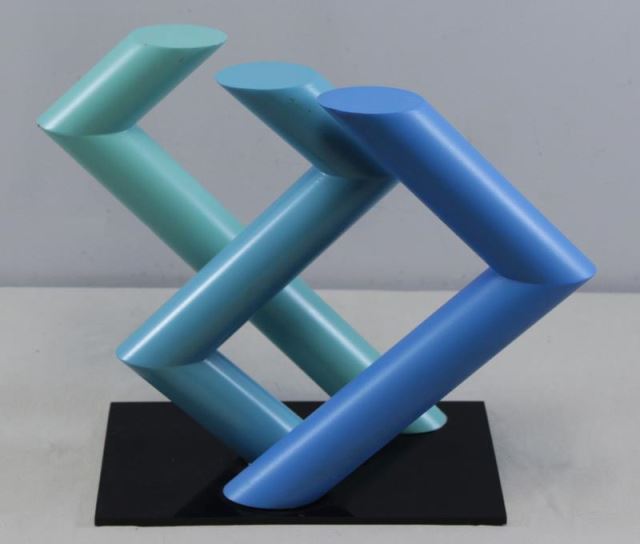 Appraisal: FILKOSKY Josefa Midcentury Enameled SteelAbstract Sculpture With artist's label on