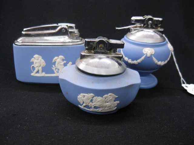 Appraisal: Wedgwood Jasperware Table Lighters blue