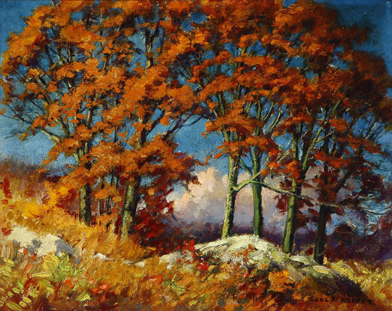 Appraisal: Carl Krafft - Carl Krafft - Oak Park IL autumn