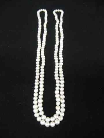 Appraisal: Pearl Necklace '' long to mm freshwater pearls