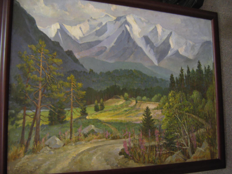 Appraisal: ZAUR IBRAGIMOV RUSSIAN B NORTH TCHUYA MOUNTAIN RANGE oil on