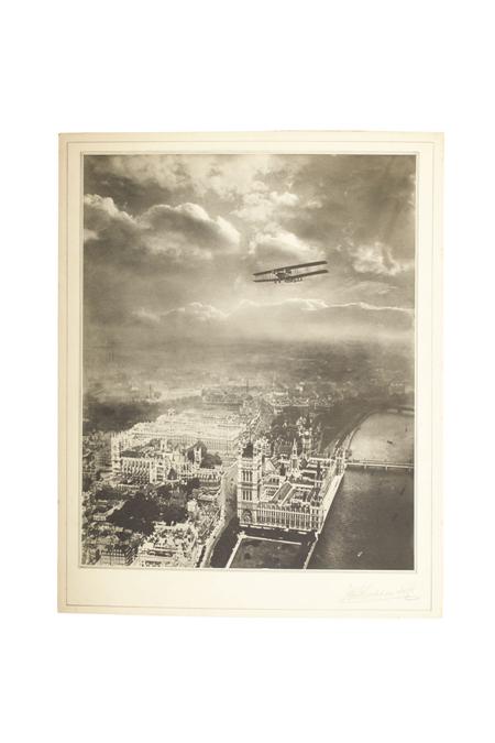 Appraisal: Buckham Captain Alfred Aerial view of Westminster c silver gelatin