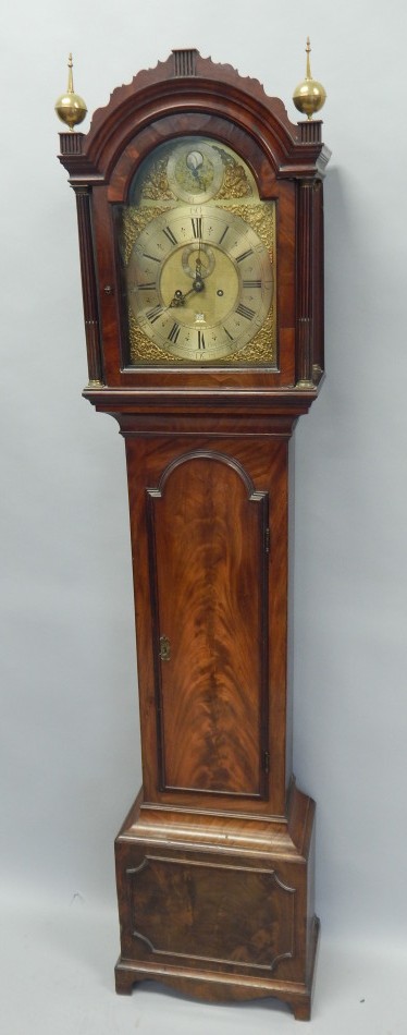 Appraisal: John Smallwood Litchfield A longcase clock the arched brass dial