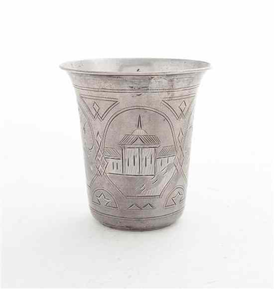 Appraisal: A Russian Silver Beaker Igor E Zavijnov Moscow of tapering