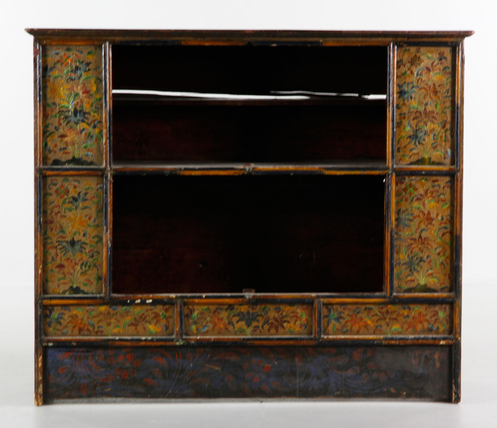 Appraisal: - th C Chinese Decorated Cabinet th century Chinese paint