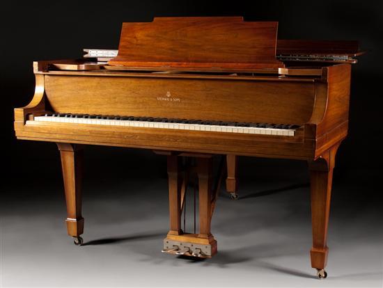 Appraisal: Steinway Sons walnut cased grand piano Model M serial dated