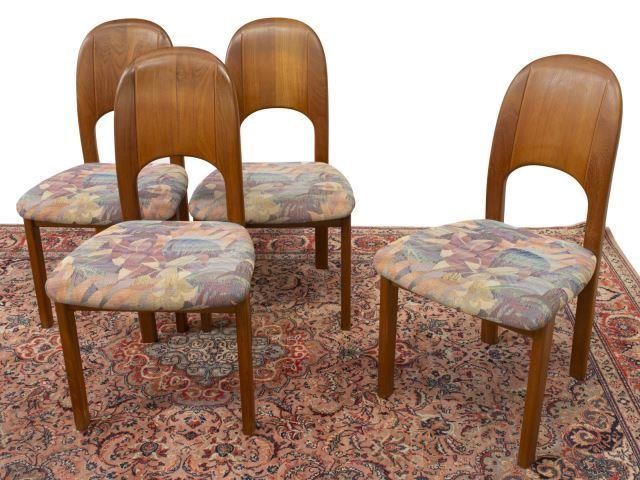 Appraisal: lot of Danish mid-century modern teak dining chairs Holstebro Mobelfabrik